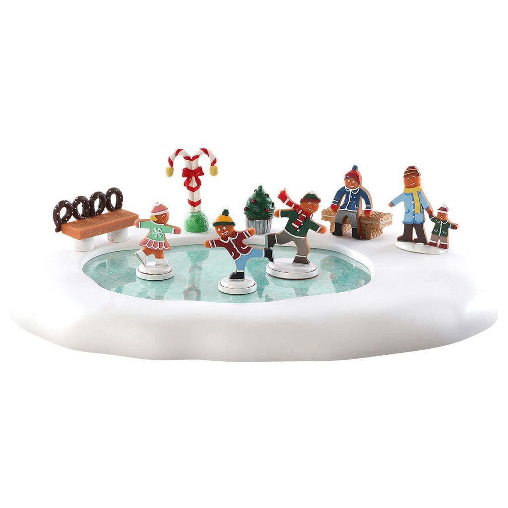 Sugar ‘N Spice <br> Table Piece <br> Gingerbread Skating Pond