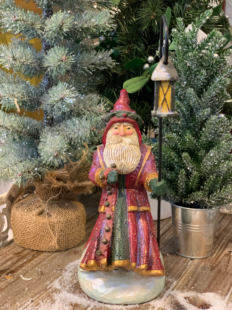 SALE <br> Pam Schifferl <br> Winter's Eve<br> Santa with Lantern