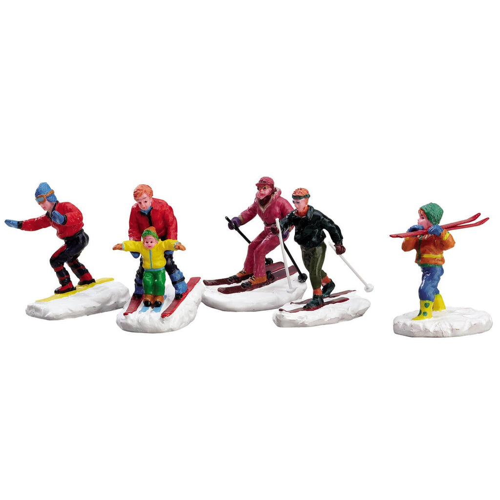 Lemax Figurine <br> Winter Fun Figurines, Set of 5