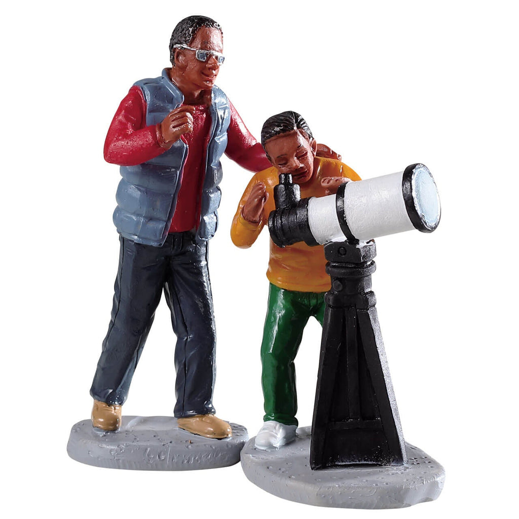 Lemax Figurine <br> Stargazing, Set of 2