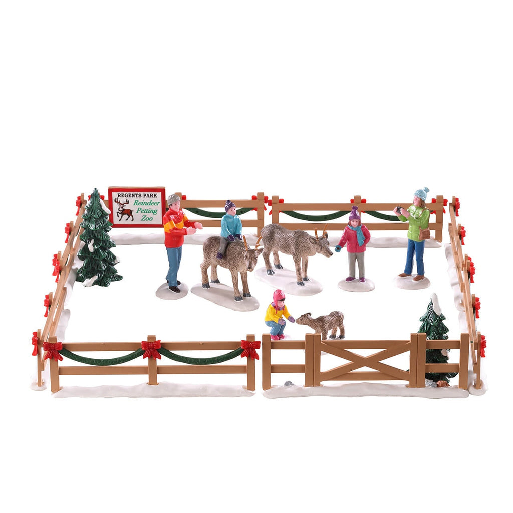 Lemax Table Piece <br> Reindeer Petting Zoo