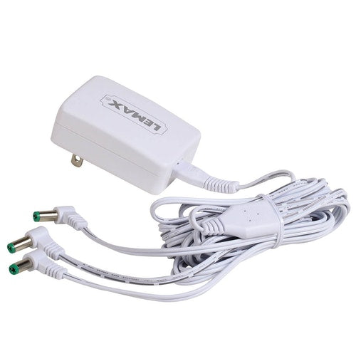 BACK IN STOCK NOW <br> Lemax Power Adaptor <br> 4.5V 3-Output Adaptor, White