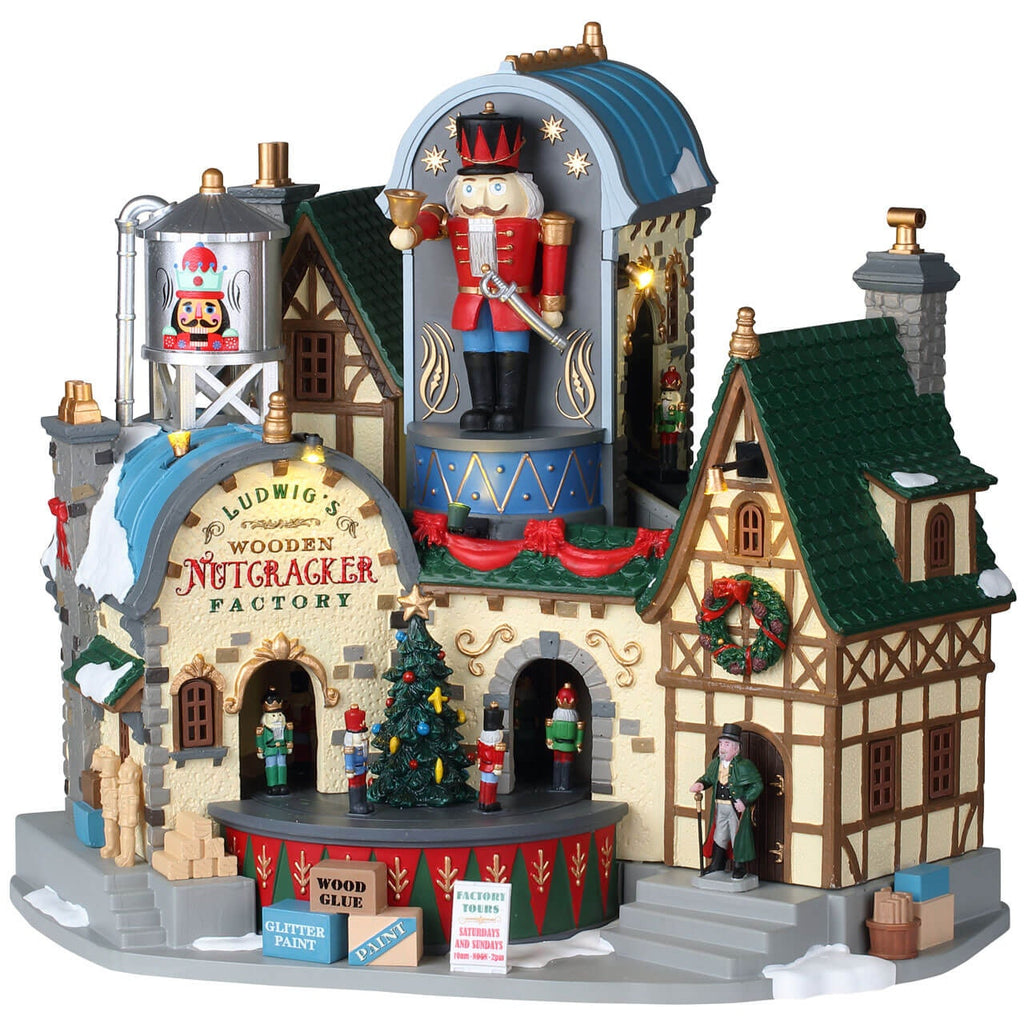 Lemax Sights & Sounds <br> Ludwig's Wooden Nutcracker Factory <br> PICK UP IN STORE ONLY