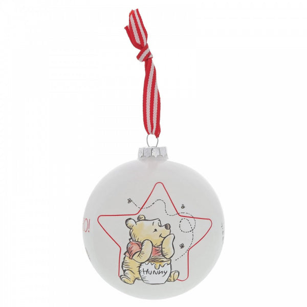 Enchanting Disney <br> 10cm Winnie the Pooh Christmas Bauble