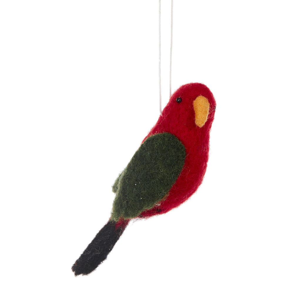 Hanging Ornament <br> Wool King Parrot