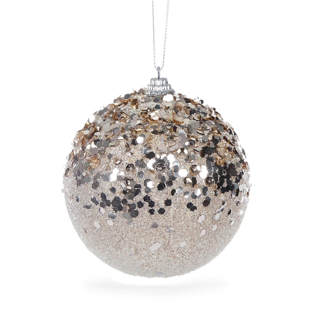 Hanging Ornament - Champagne Glitter Bauble