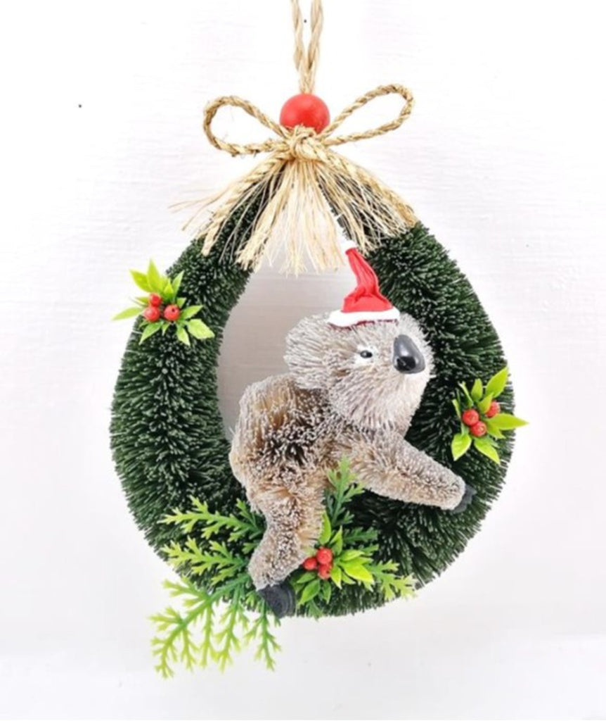 Bristlebrush Designs <br> Christmas Decoration <br> Koala Door Loop Hanger