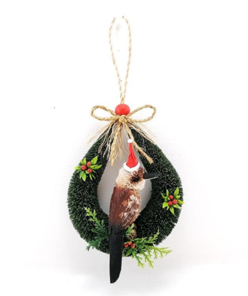 Bristlebrush Designs <br> Christmas Decoration <br> Kookaburra Door Loop Hanger