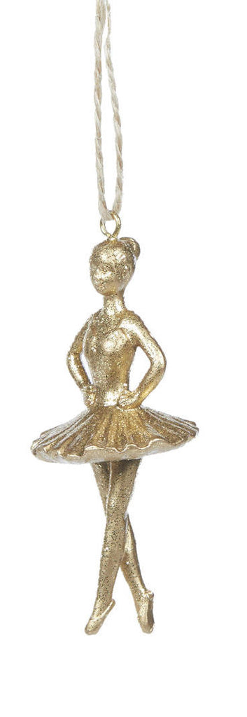 Hanging Ornament <br> Gold Ballerina Hanging (2 Assorted) <br> Price is for EACH