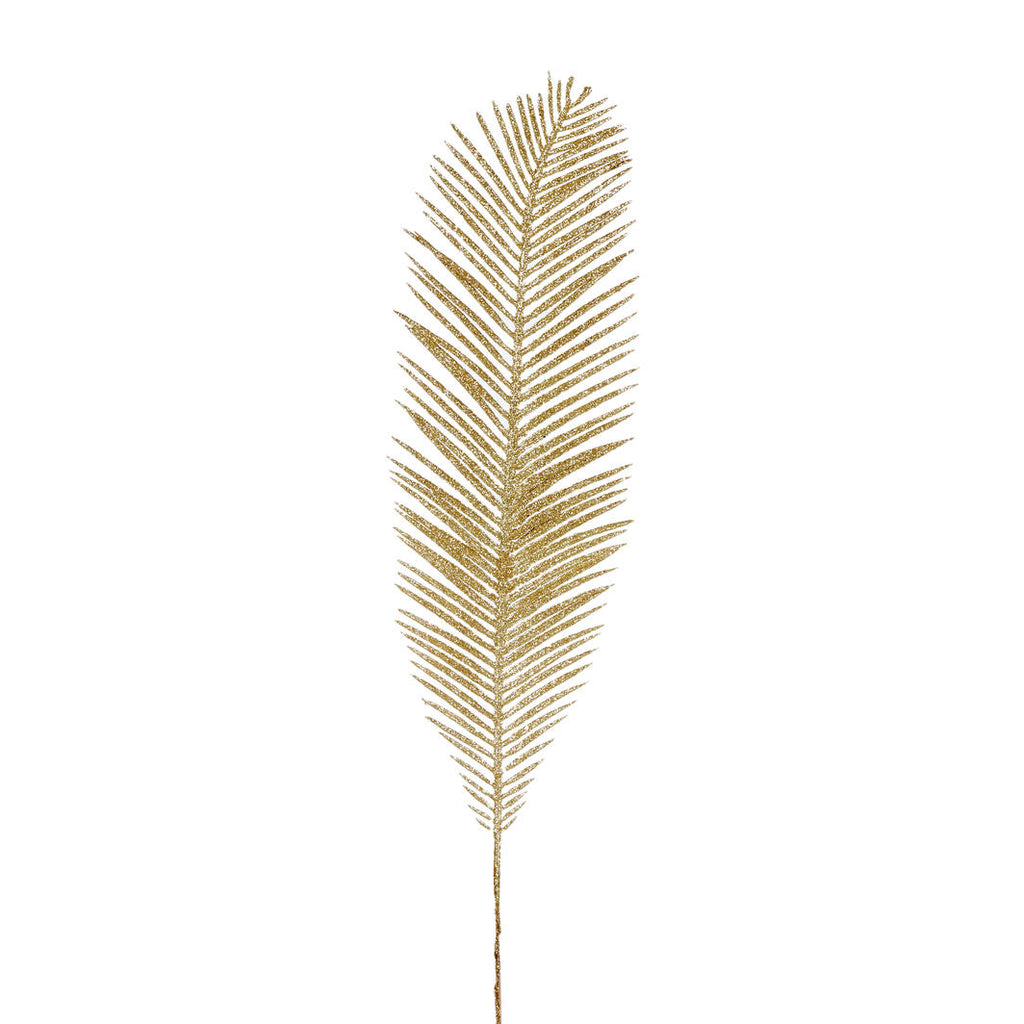 Christmas Spray <br> Metallic Gold Frond Pick Large