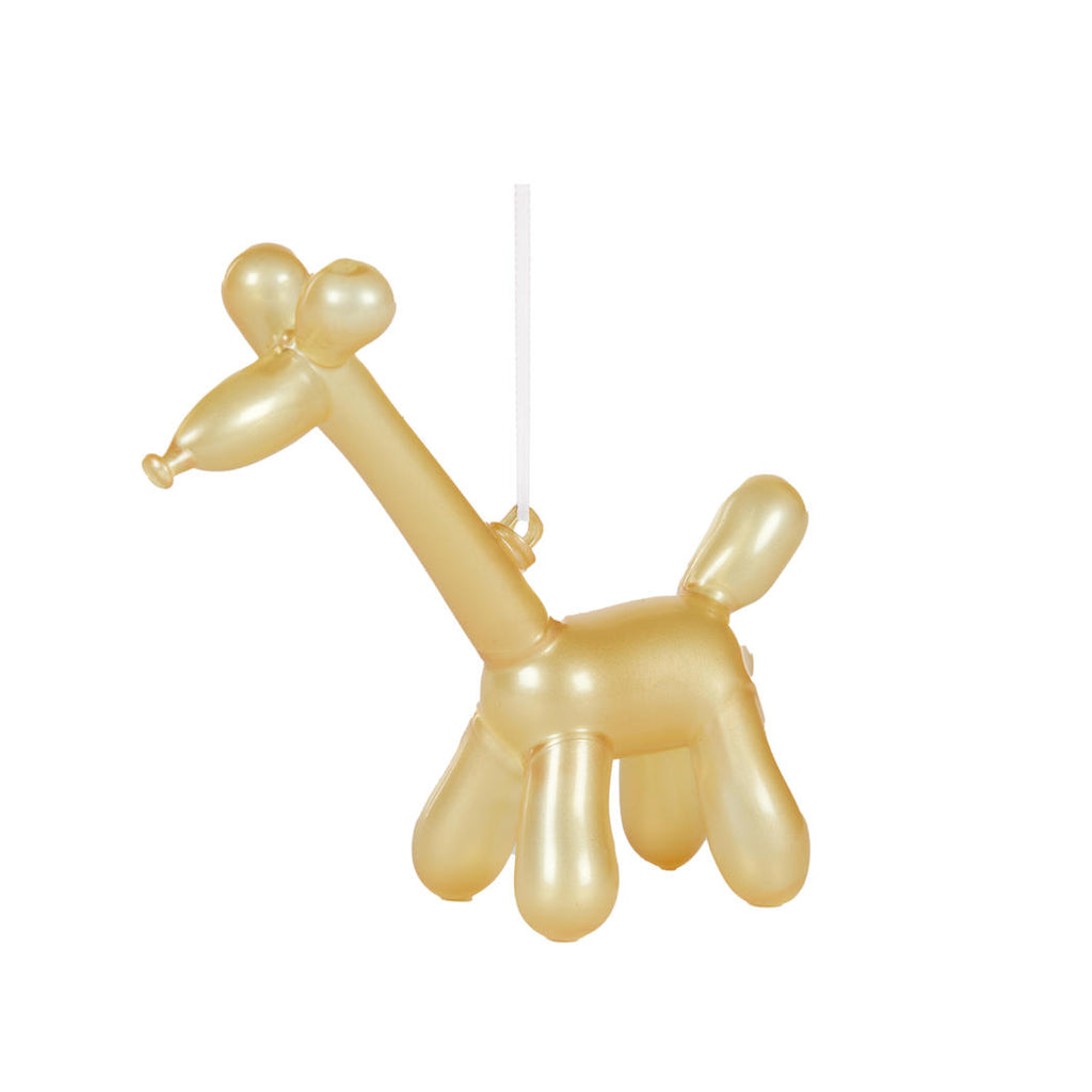 Hanging Ornament - Gold Giraffe Balloon Animal Hanging