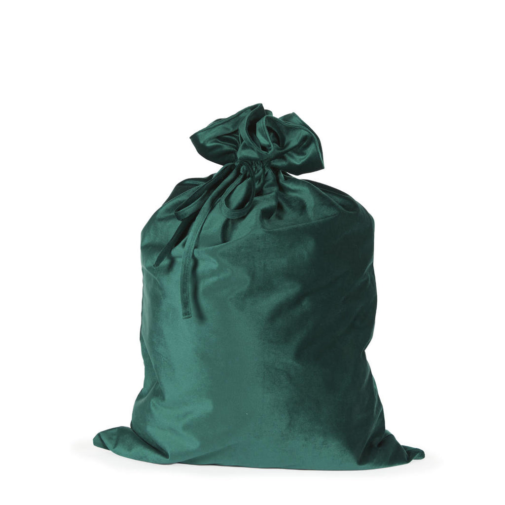 Christmas Sack <br> Emerald Velvet Santa Sack