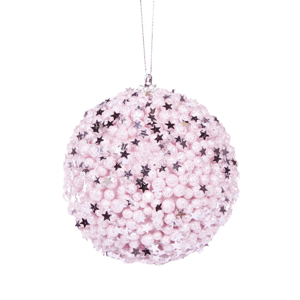 Hanging Ornament - Pink Stars Bauble