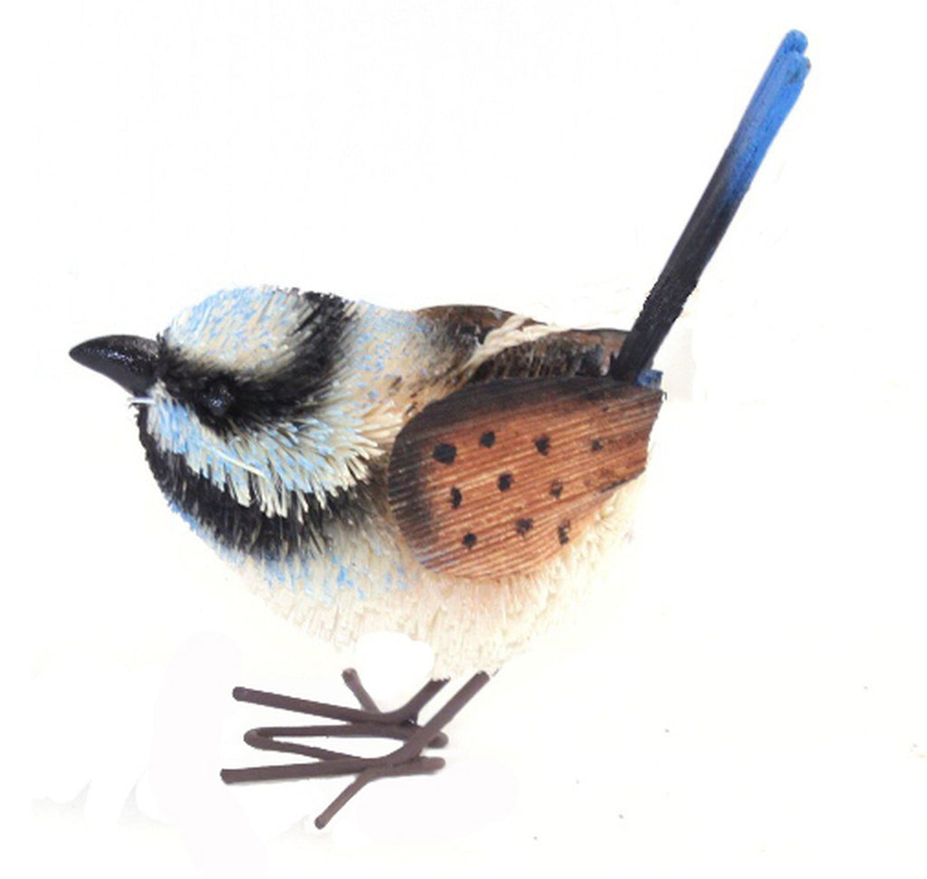 Bristlebrush Designs <br> Hanging Ornament <br> Blue Fairy Wren