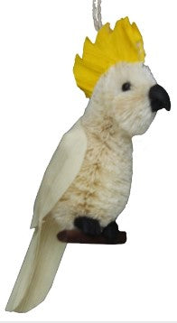 Bristlebrush Designs <br> Hanging Ornament <br> Cockatoo