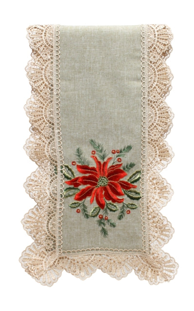 Table Runner <br> Red Poinsettia (172cm)