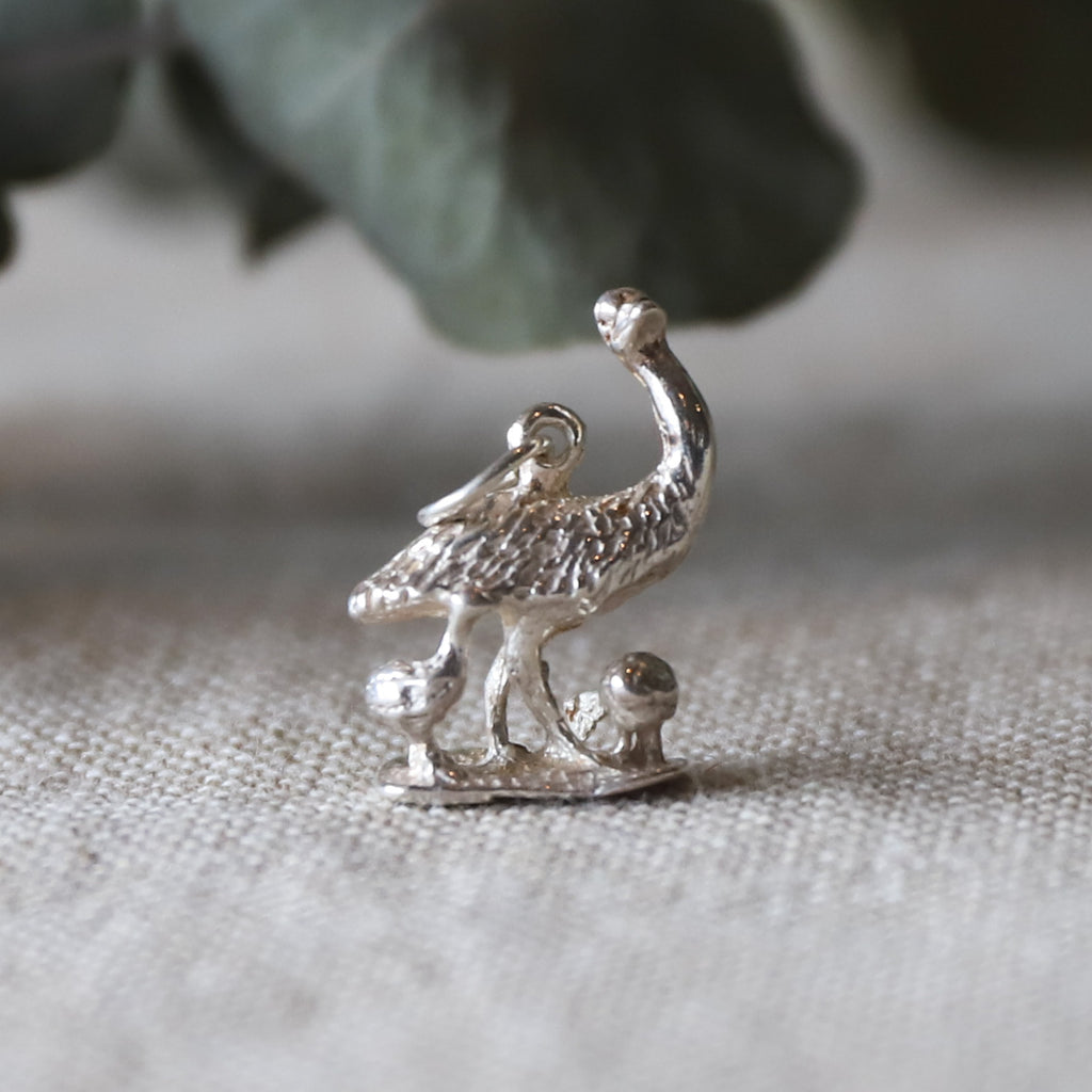 Sterling Silver Charm <br> Emu