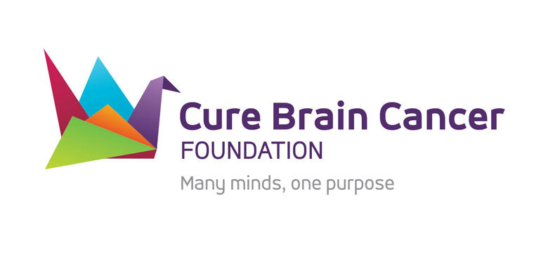 Cure Brain Cancer <br> White Crane Ornament