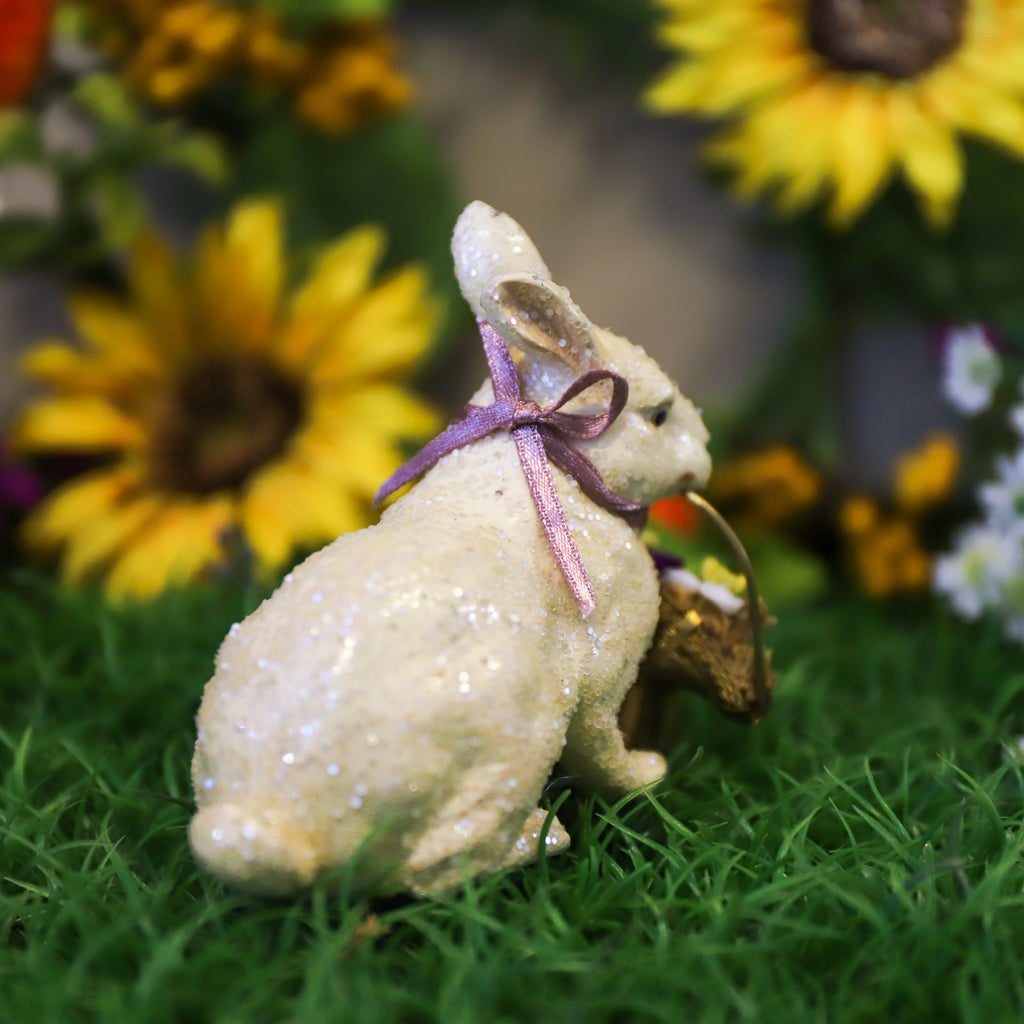 Katherine's Collection <br> Easter <br> Hare with Single Flower Basket