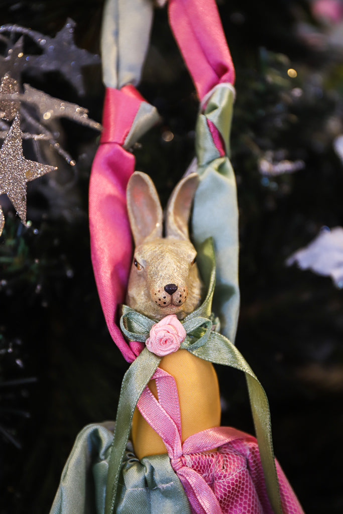 Katherine's Collection <br> Easter <br> Artist Balloon Hanging Rabbit with Candy Bag Pants