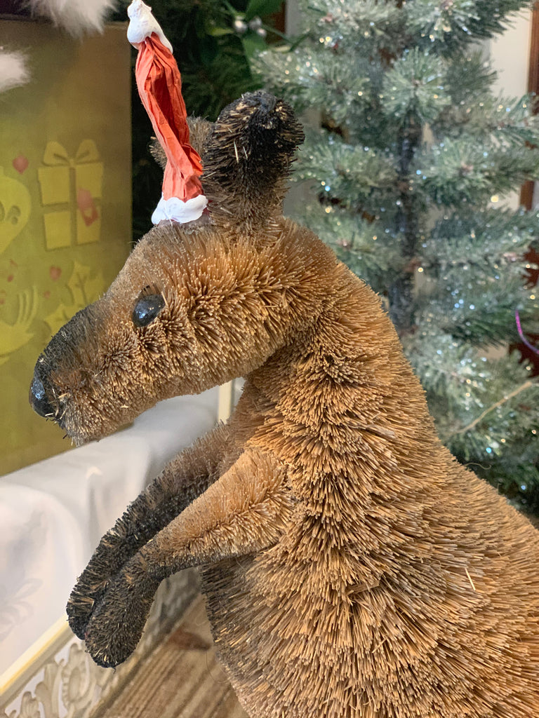 Bristlebrush Designs <br> Kangaroo with Santa Hat