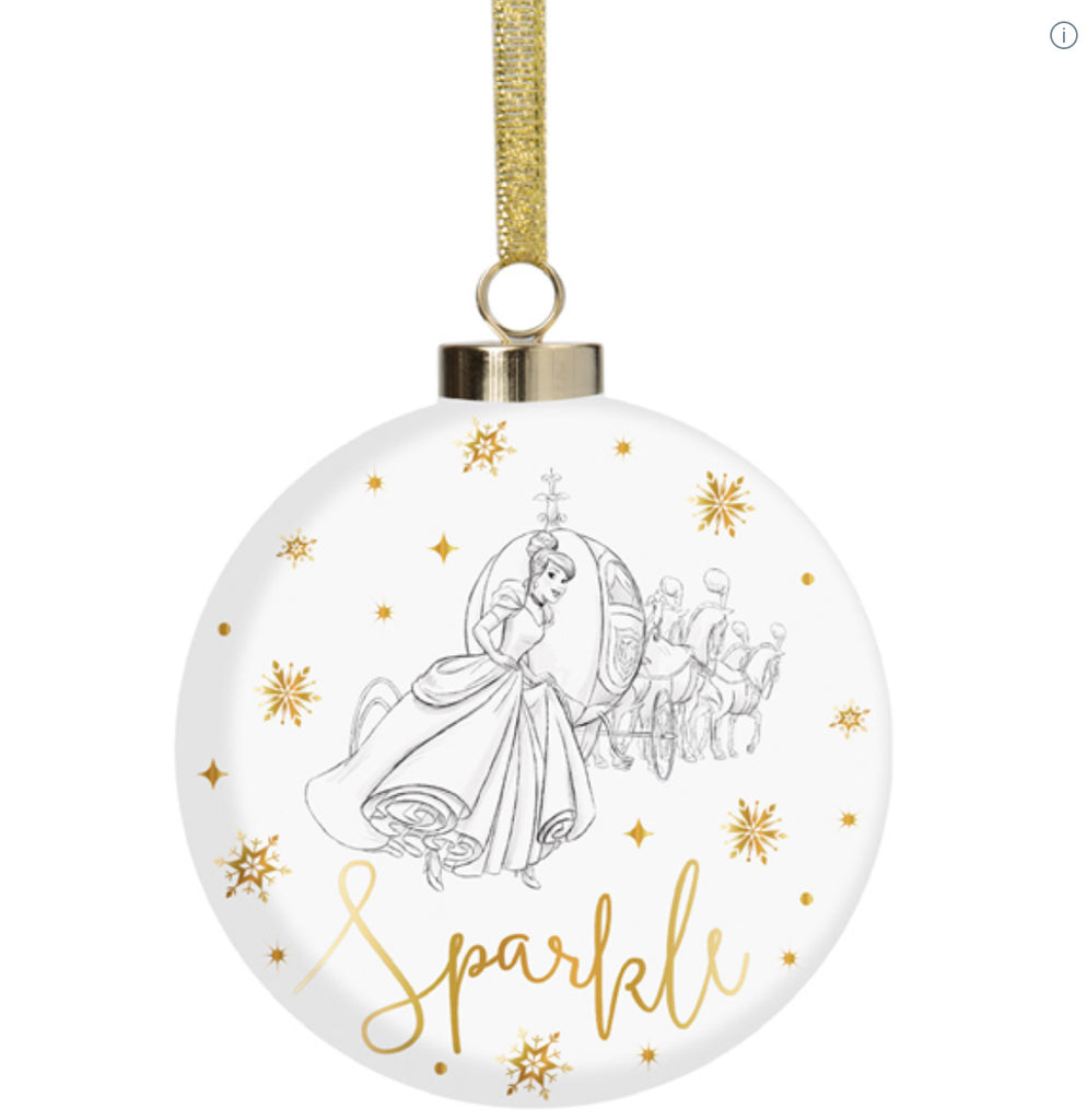 Disney Christmas <br> Collectible Christmas Ceramic Bauble <br> Cinderella