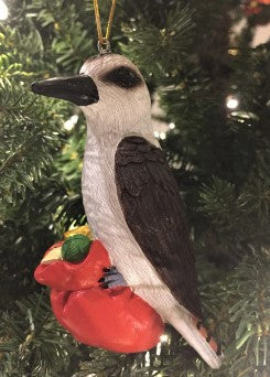 Bristlebrush Designs <br> Kookaburra Christmas Tree Ornament (Standing on Santa Sack)