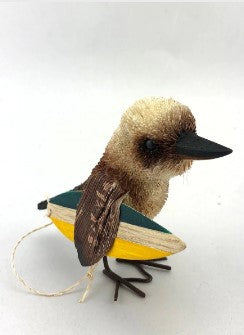 Bristlebrush Designs <br> Kookaburra with Surfboard