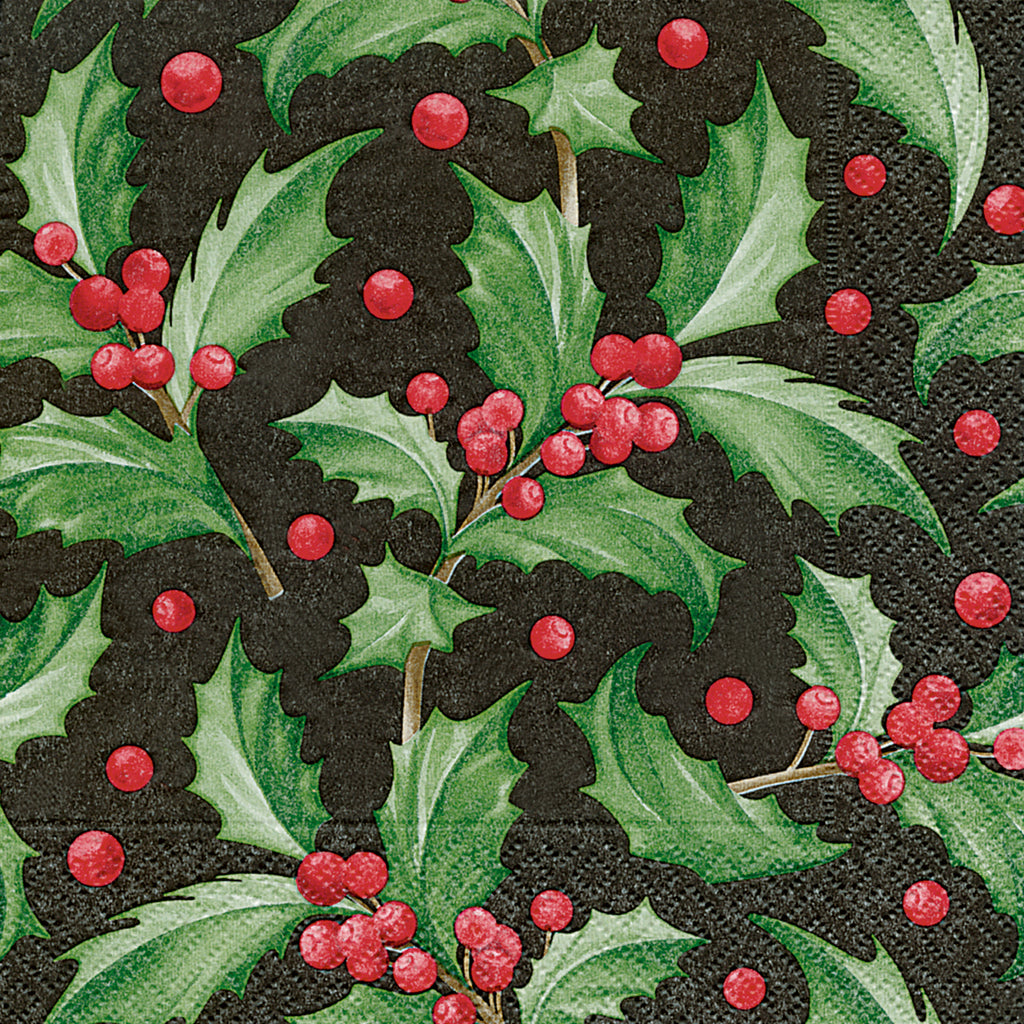 Luncheon Napkin - Ilex Pattern Holly (Pack of 20)