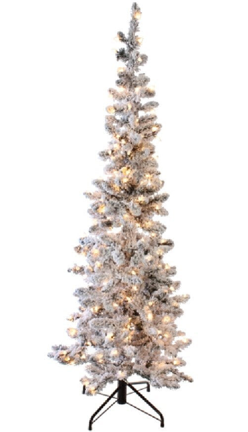 RAZ Greenery <br>5.5' Small Pre-Lit Slim Flocked Tree