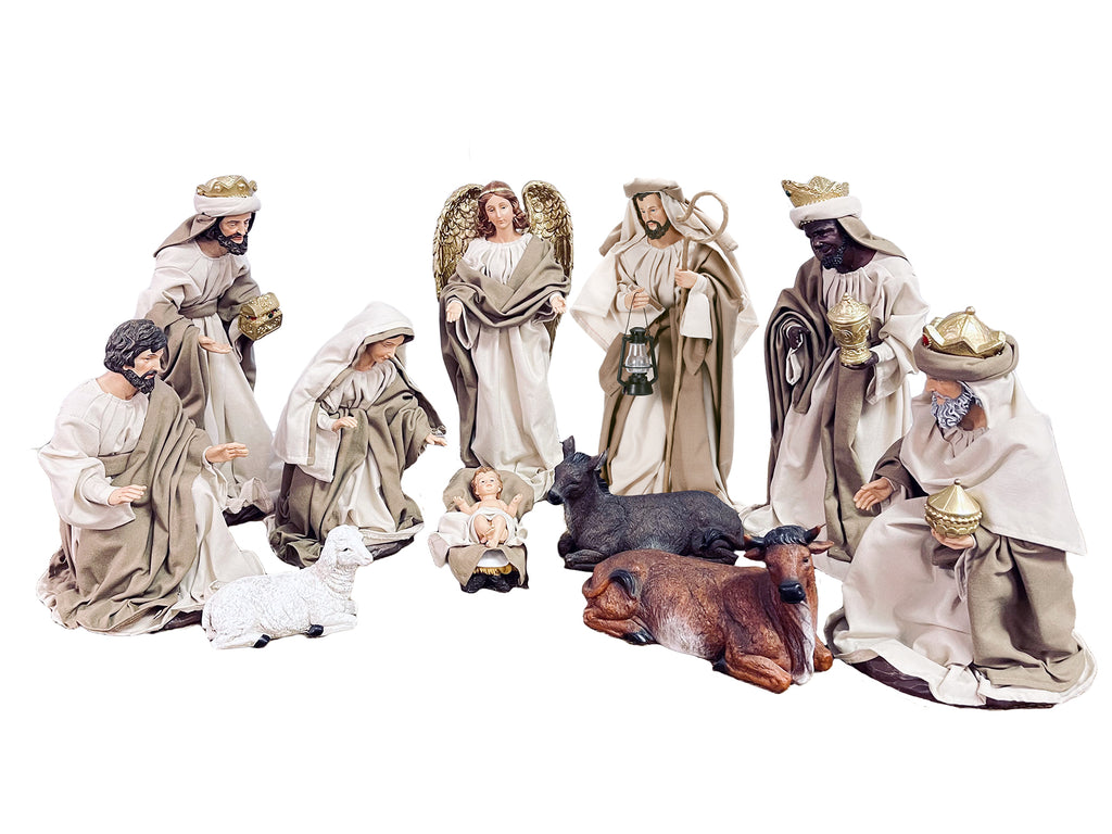 Nativity Resin Set with Cloth - 11 PCS 400mm