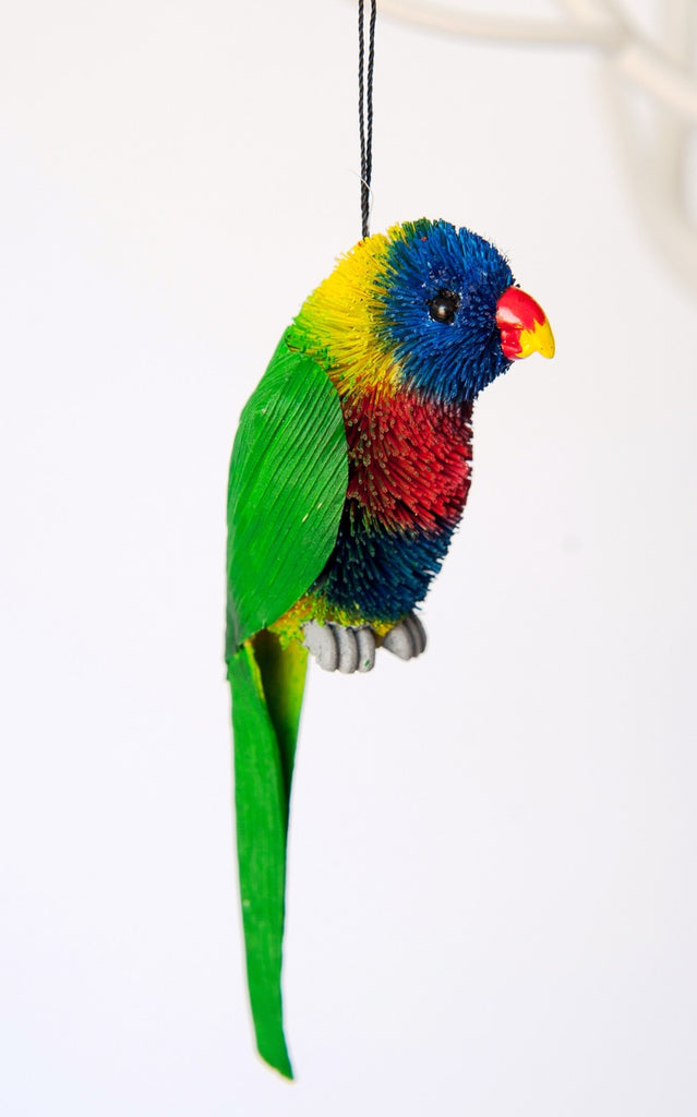 Bristlebrush Designs <br> Hanging Ornament <br> Rainbow Lorikeet