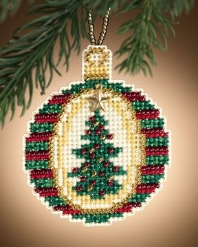 Mill Hill <br> Hanging Ornament <br> Golden Tannenbaum