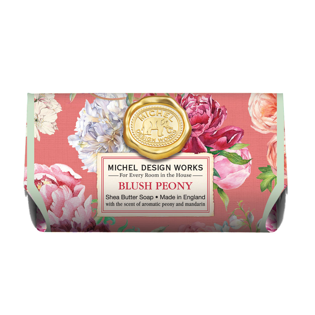 Michel Design Works <br> Large Bar Soap <br> Blush Peony