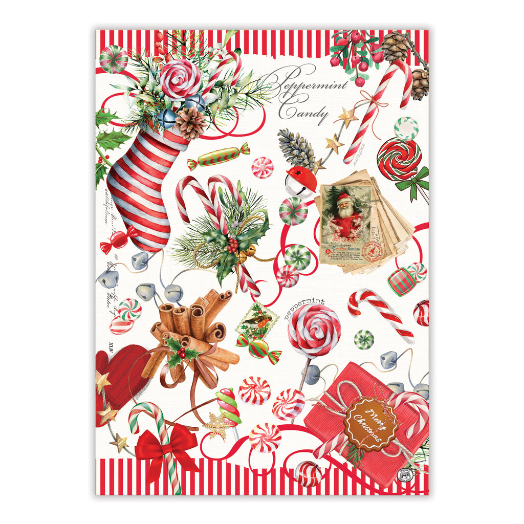 Michel Design Works <br> Tea Towel <br> Peppermint