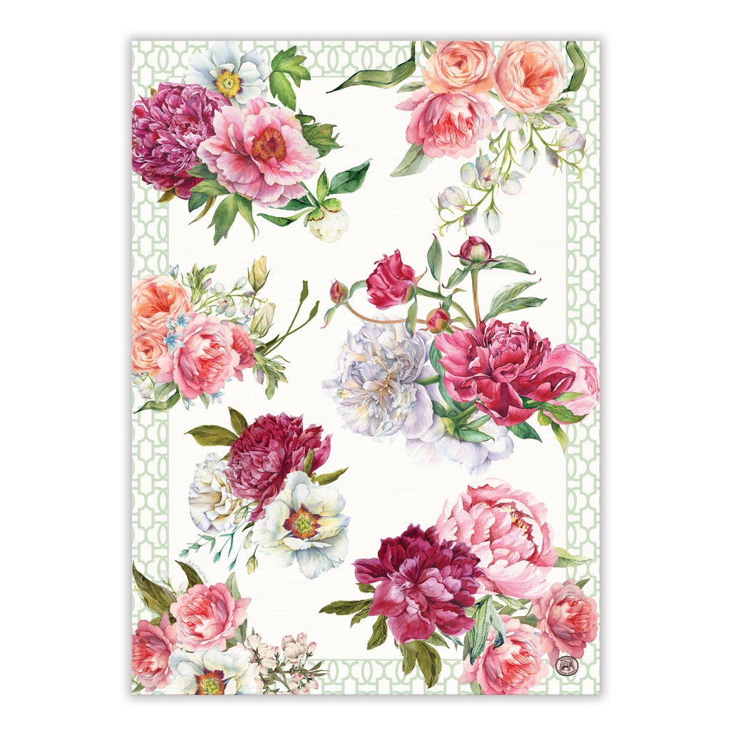 Michel Design Works <br> Tea Towel <br> Blush Peony