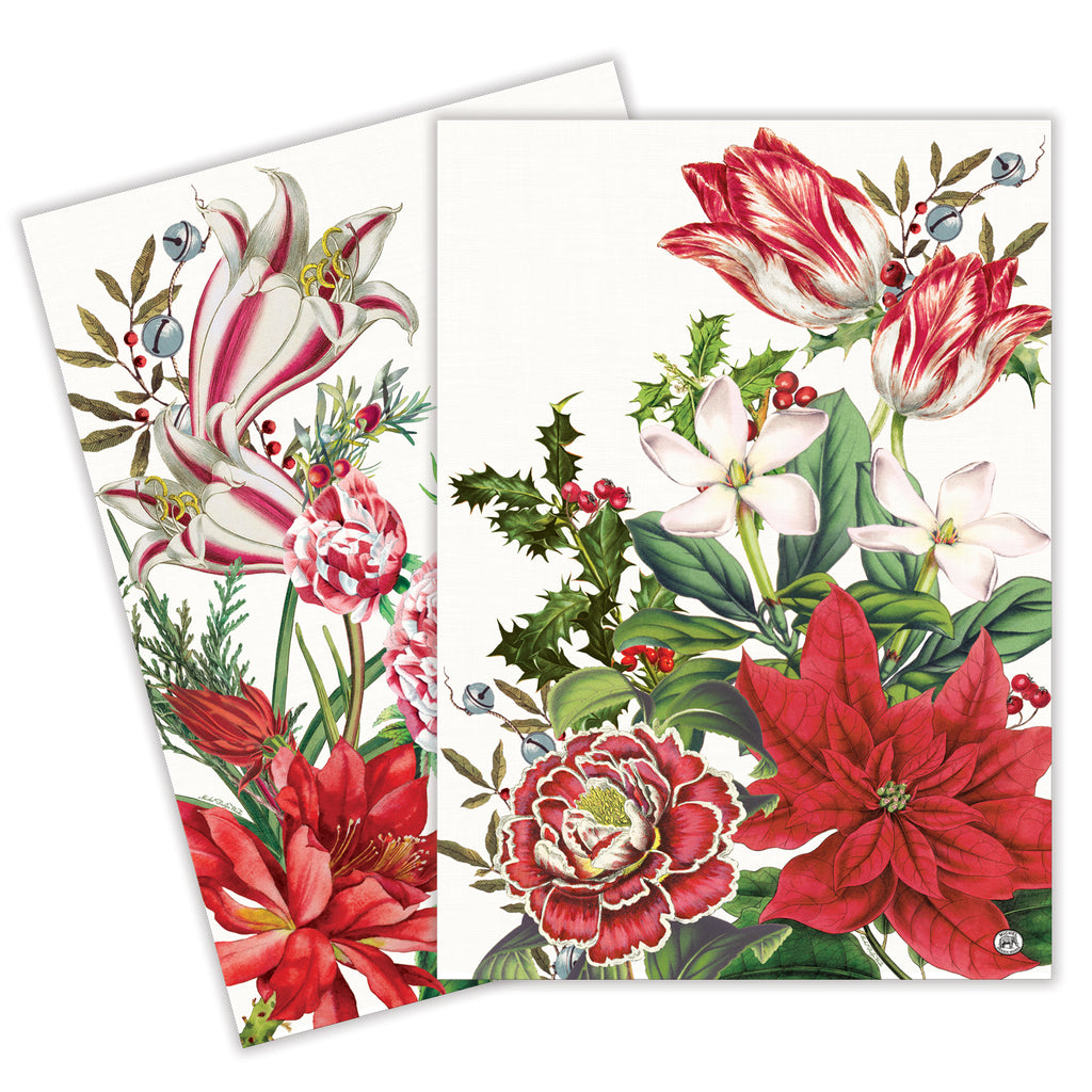 Michel Design Works <br> Tea Towels (Set of 2) <br> Christmas Bouquet