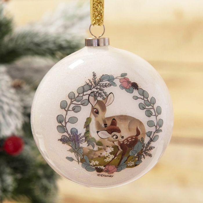 Bambi Christmas <br> Glitter Baubles (Set of 7)