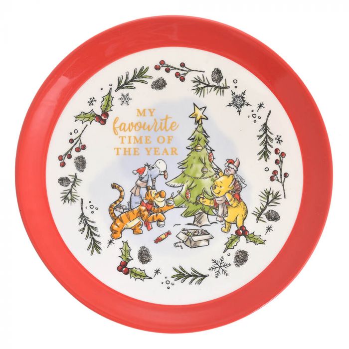 Winnie the Pooh Christmas <br> Ceramic 4PC Dinner Set