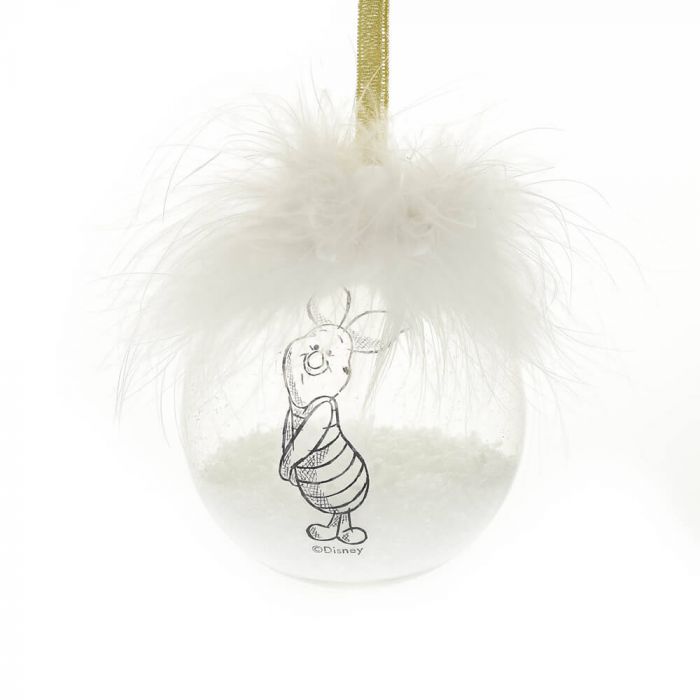 Disney Christmas <br> Bauble Set of 2 <br> Pooh & Piglet