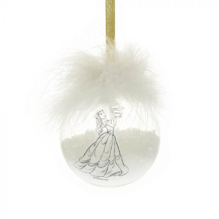 Disney Christmas <br> Bauble Set of 2 <br> Belle & Beast