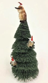 Bristlebrush Designs <br> Christmas Tree with Kookaburra and 3 Koalas