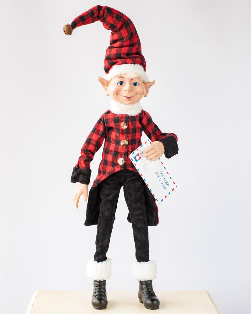 Festive Elves <br> "Cargo" Mail Elf (47cm)