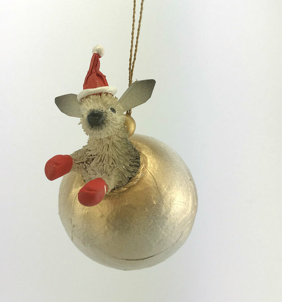 Bristlebrush Designs <br>Hanging Decoration <br> Christmas Bauble - Kangaroo