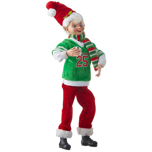 RAZ Imports Elves <br>North Pole Friends <br> 16" Sports Posable Elves <br>(3 Assorted)