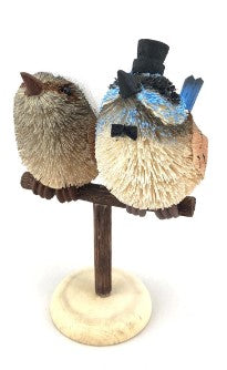 Bristlebrush Designs <br> Blue Fairy Wren Couple, Wedding