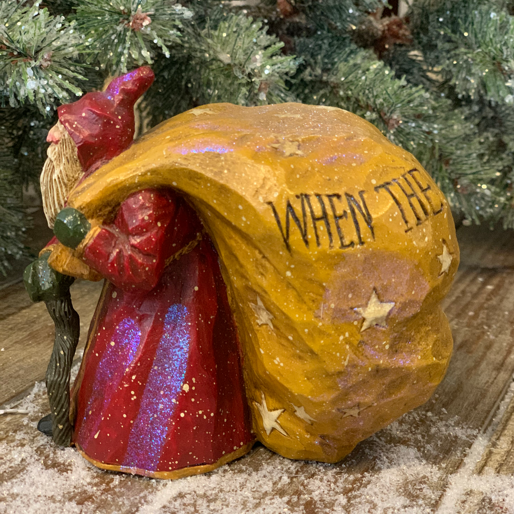 SALE - 40% OFF <br> Pam Schifferl<br> Winter's Eve <br> Santa with Giant Sack