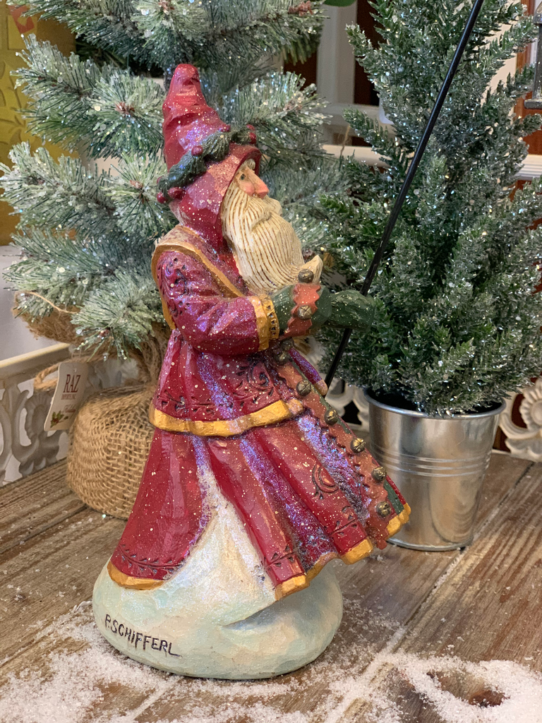 SALE <br> Pam Schifferl <br> Winter's Eve<br> Santa with Lantern