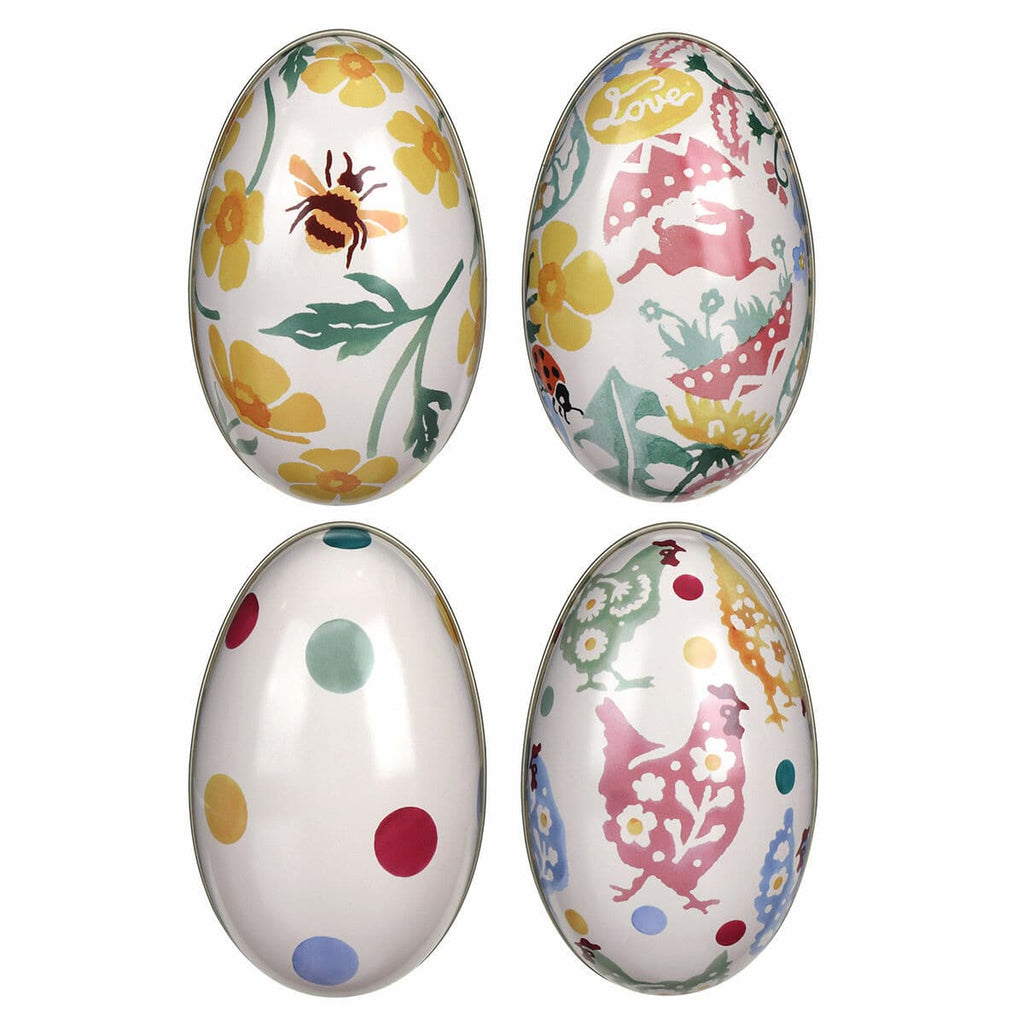 Emma Bridgewater Egg Shape Tin <br> 4 Assorted