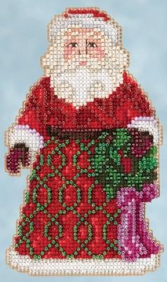 Jim Shore <br> Cross Stitch <br> Greetings Santa